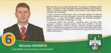 Bytčan.sk - kandidát na primátora Miroslav Minarčík