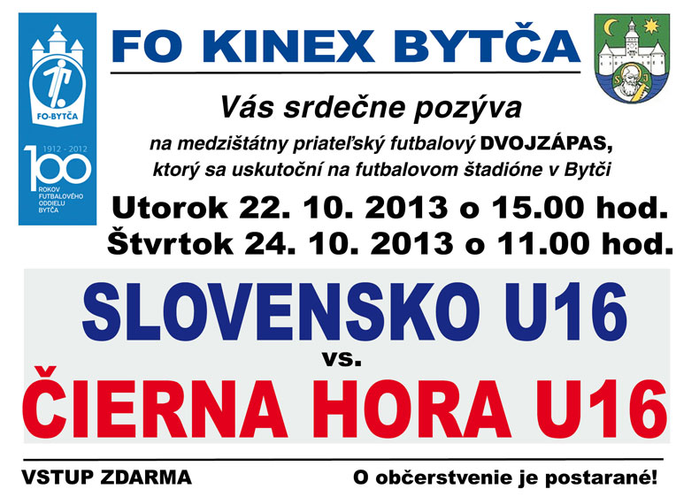 Slovenská U-16 sa predstaví v Bytči