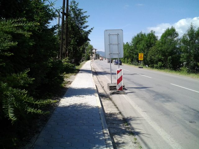 Oprava chodníka Bytča - Hrabové
